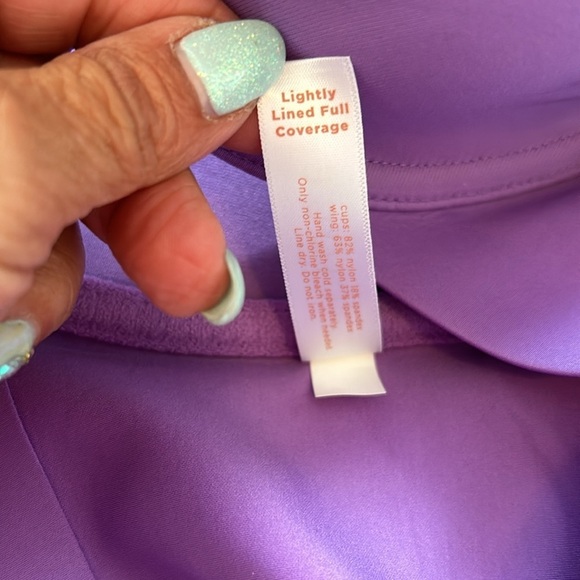 Cacique Lightly Lined Full Coverage Smooth Bra Purple - Picture 10 of 10